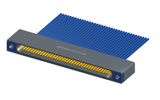 NM-122-037-261-THAA - Nano-miniature D-shaped I/O connector with 37 contacts and threaded holes for attachment hardware.