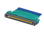 NM-165-037-261-JCAA - Nano-miniature D-shaped I/O connector with factory installed backshell and with 37 contacts and captivated turning jackscrew hardware.
