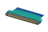 NM-165-051-261-JCAA - Nano-miniature D-shaped I/O connector with integrated backshell and with 51 contacts and captivated turning jackscrew hardware.