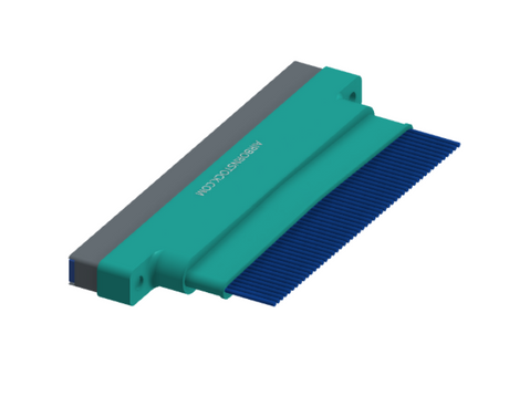 NM-165-051-261-THAA - Nano-miniature D-shaped I/O connector with factory installed backshell andwith 51 contacts and threaded holes for attachment hardware.