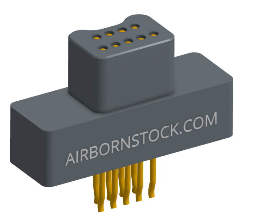 NM-212-009-125-0000 - Nano-miniature D-shaped straddle mount flex circuit board mount connector, 2 rows with 9 contacts, and no hardware. (Plug)