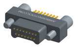 NM-215-015-125-JC00 - Nano-miniature D-shaped straddle mount flex circuit board mount connector, 2 rows with 15 contacts, and no hardware. (Plug)