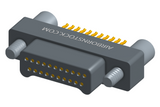NM-212-021-125-JC00 - Nano-miniature D-shaped straddle mount flex circuit board mount connector, 2 rows with 21 contacts, and no hardware. (Plug)