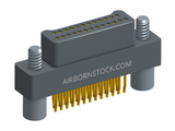 NM-215-025-128-JC00 - Nano-miniature D-shaped straddle mount flex circuit board mount connector, 2 rows with 25 contacts, and no hardware. (Plug)