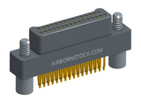 NM-213-031-128-JC00 - Nano-miniature D-shaped straddle mount flex circuit board mount connector, 2 rows with 31 contacts, and no hardware. (Plug)