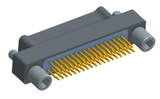 NM-214-037-128-JC00 - Nano-miniature D-shaped straddle mount flex circuit board mount connector, 2 rows with 37 contacts, and no hardware. (Plug)