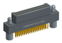 NM-214-037-128-JC00 - Nano-miniature D-shaped straddle mount flex circuit board mount connector, 2 rows with 37 contacts, and no hardware. (Plug)