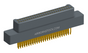 NM-214-051-128-0000 - Nano-miniature D-shaped straddle mount flex circuit board mount connector, 2 rows with 51 contacts, and no hardware. (Plug)