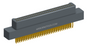 NM-214-065-128-0000 - Nano-miniature D-shaped straddle mount flex circuit board mount connector, 2 rows with 65 contacts, and no hardware. (Plug)