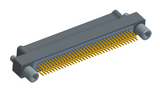 NM-212-069-128-JC00 - Nano-miniature D-shaped straddle mount flex circuit board mount connector, 2 rows with 69 contacts, and no hardware. (Plug)