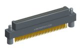 NM-212-069-128-JC00 - Nano-miniature D-shaped straddle mount flex circuit board mount connector, 2 rows with 69 contacts, and no hardware. (Plug)