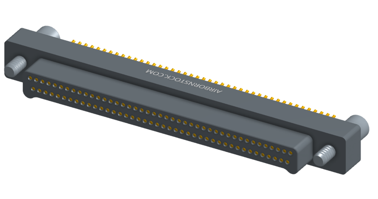 NM-212-085-125-JC00 - Nano-miniature D-shaped straddle mount flex circuit board mount connector, 2 rows with 85 contacts, and no hardware. (Plug)