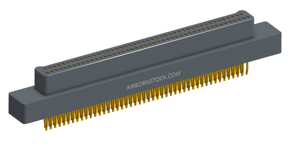 NM-213-091-125-0000 - Nano-miniature D-shaped straddle mount flex circuit board mount connector, 2 rows with 91 contacts, and no hardware. (Plug)