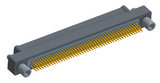 NM-213-091-128-JC00 - Nano-miniature D-shaped straddle mount flex circuit board mount connector, 2 rows with 91 contacts, and no hardware. (Plug)