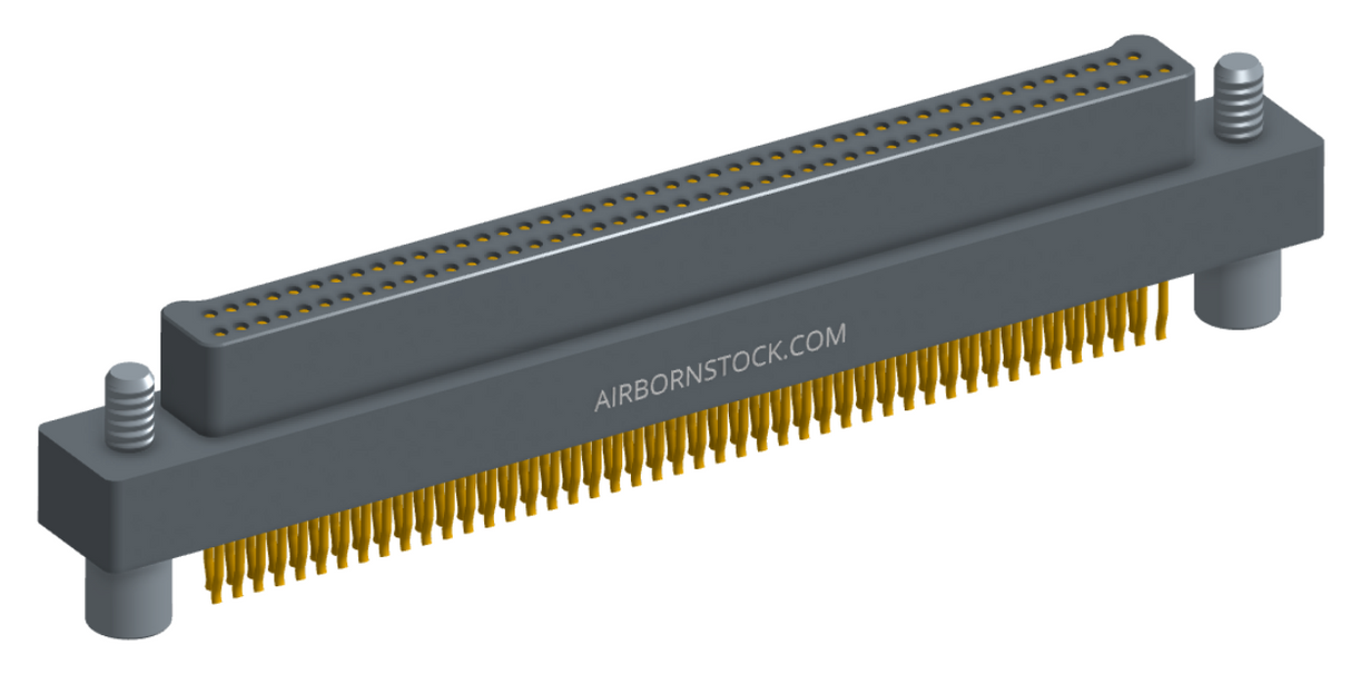 NM-213-091-128-JC00 - Nano-miniature D-shaped straddle mount flex circuit board mount connector, 2 rows with 91 contacts, and no hardware. (Plug)
