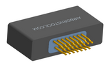 NM-225-015-228-0000 - Nano-miniature D-shaped straddle mount flex circuit board mount connector with mounting holes, 2 rows with 15 contacts, and no hardware. (Receptacle)