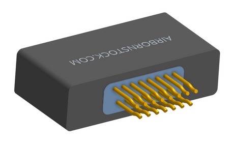NM-225-015-228-0000 - Nano-miniature D-shaped straddle mount flex circuit board mount connector with mounting holes, 2 rows with 15 contacts, and no hardware. (Receptacle)