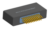 NM-225-021-225-0000 - Nano-miniature D-shaped straddle mount flex circuit board mount connector with mounting holes, 2 rows with 21 contacts, and no hardware. (Receptacle)