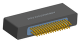 NM-225-031-225-0000 - Nano-miniature D-shaped straddle mount flex circuit board mount connector with mounting holes, 2 rows with 31 contacts, and no hardware. (Receptacle)