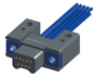 NM-234-009-161-THAA - Nano-miniature D-shaped I/O connector with mounting holes, 2 rows with 9 contacts, and threaded holes for attachment hardware. (Plug)