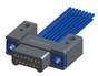 NM-234-015-161-THAA - Nano-miniature D-shaped I/O connector with mounting holes, 2 rows with 15 contacts, and threaded holes for attachment hardware. (Plug)
