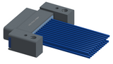 NM-232-025-161-THAA - Nano-miniature D-shaped I/O connector with mounting holes, 2 rows with 25 contacts, and threaded holes for attachment hardware. (Plug)