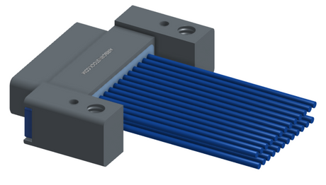 NM-232-025-161-THAA - Nano-miniature D-shaped I/O connector with mounting holes, 2 rows with 25 contacts, and threaded holes for attachment hardware. (Plug)