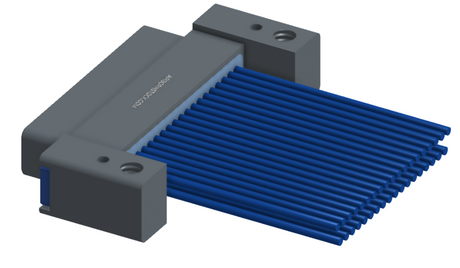 NM-232-037-161-THAA - Nano-miniature D-shaped I/O connector with mounting holes, 2 rows with 37 contacts, and threaded holes for attachment hardware. (Plug)