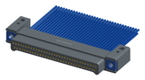 NM-232-065-161-THAA - Nano-miniature D-shaped I/O connector with mounting holes, 2 rows with 65 contacts, and threaded holes for attachment hardware. (Plug)