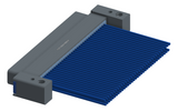 NM-232-069-161-THAA - Nano-miniature D-shaped I/O connector with mounting holes, 2 rows with 69 contacts, and threaded holes for attachment hardware. (Plug)