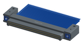 NM-232-085-161-THAA - Nano-miniature D-shaped I/O connector with mounting holes, 2 rows with 85 contacts, and threaded holes for attachment hardware. (Plug)