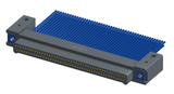 NM-232-091-161-THAA - Nano-miniature D-shaped I/O connector with mounting holes, 2 rows with 91 contacts, and threaded holes for attachment hardware. (Plug)