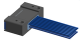 NM-242-009-261-THAA - Nano-miniature D-shaped I/O connector with mounting holes, 2 rows with 9 contacts, and threaded holes for attachment hardware. (Receptacle)