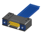 NM-242-009-261-THAA - Nano-miniature D-shaped I/O connector with mounting holes, 2 rows with 9 contacts, and threaded holes for attachment hardware. (Receptacle)