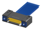 NM-242-015-261-THAA - Nano-miniature D-shaped I/O connector with mounting holes, 2 rows with 15 contacts, and threaded holes for attachment hardware. (Receptacle)