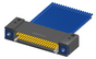 NM-244-037-261-THAA - Nano-miniature D-shaped I/O connector with mounting holes, 2 rows with 37 contacts, and threaded holes for attachment hardware. (Receptacle)