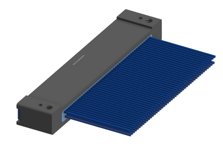 NM-242-091-261-THAA - Nano-miniature D-shaped I/O connector with mounting holes, 2 rows with 91 contacts, and threaded holes for attachment hardware. (Receptacle)