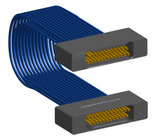 NM-2J5-025-SS1-00AA - Nano-miniature D-shaped I/O jumper cable with 2 rows and 25 contacts and no attachment hardware.