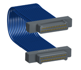 NM-2J5-031-PP1-00AA - Nano-miniature D-shaped I/O jumper cable with 2 rows and 31 contacts and no attachment hardware.