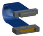 NM-2J4-031-PS1-00AA - Nano-miniature D-shaped I/O jumper cable with 2 rows and 31 contacts and no attachment hardware.