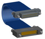 NM-2J5-031-PS1-JJAA - Nano-miniature D-shaped I/O jumper cable with 2 rows and 31 contacts and four turning jackscrews (2 per connector).