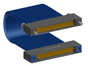 NM-2J4-051-SS1-JRAA - Nano-miniature D-shaped I/O jumper cable with 2 rows and 51 contacts and two turning jackscrews on one receptacle and two threaded holes on the other receptacle.