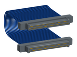 NM-2J5-065-PP1-00AA - Nano-miniature D-shaped I/O jumper cable with 2 rows and 65 contacts and no attachment hardware.