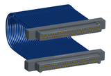NM-2J5-069-PP1-00AA - Nano-miniature D-shaped I/O jumper cable with 2 rows and 69 contacts and no attachment hardware.