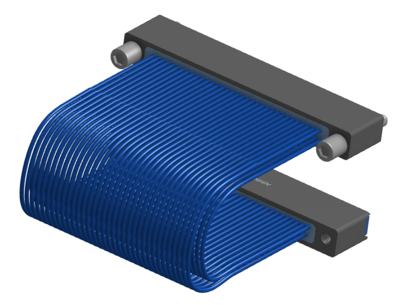 NM-2J5-069-SS1-JRAA - Nano-miniature D-shaped I/O jumper cable with 2 rows and 69 contacts and two turning jackscrews on one receptacle and two threaded holes on the other receptacle.
