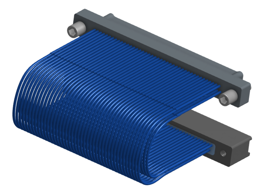 NM-2J5-085-PS1-JTAA - Nano-miniature D-shaped I/O jumper cable with 2 rows and 85 contacts and two turning jackscrews on the plug and two threaded holes on the receptacle.