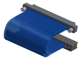 NM-2J5-085-PS1-JTAA - Nano-miniature D-shaped I/O jumper cable with 2 rows and 85 contacts and two turning jackscrews on the plug and two threaded holes on the receptacle.
