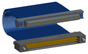 NM-2J4-085-PS1-TJAA - Nano-miniature D-shaped I/O jumper cable with 2 rows and 85 contacts and two threaded holes on the plug and two turning jackscrews on the receptacle.
