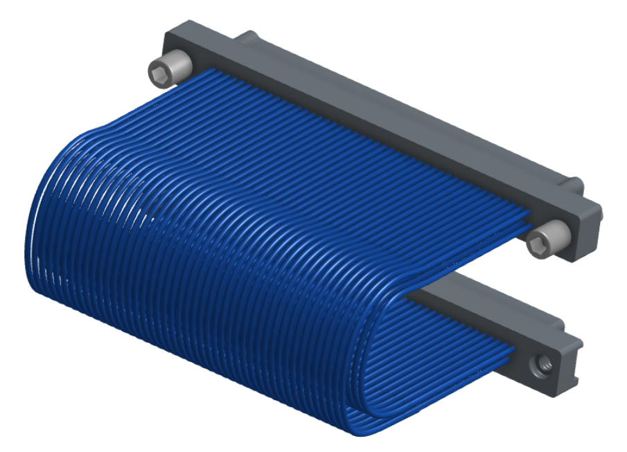 NM-2J5-091-PP1-JPAA - Nano-miniature D-shaped I/O jumper cable with 2 rows and 91 contacts and two turning jackscrews on one plug and two threaded holes on the other plug.