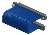 NM-2J5-091-PP1-JPAA - Nano-miniature D-shaped I/O jumper cable with 2 rows and 91 contacts and two turning jackscrews on one plug and two threaded holes on the other plug.